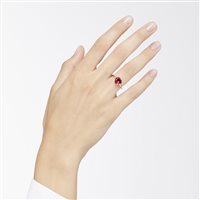 Anello Dodo Donna 100% Amore in Oro rosa Rubino sintetico 2.30 Ct DAB1006_100AM_0009R-46 - DAB1006_100AM_0009R-52